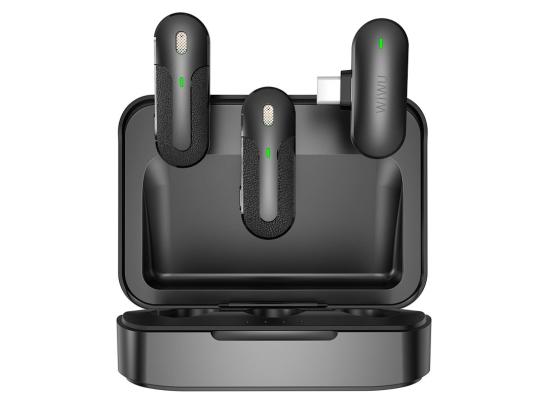 WiWU Wi-WM002 Wireless Microphone with ANC Noise Reduction, and Mute Function Low Latency, Plug and Play, up to 30m Type-C